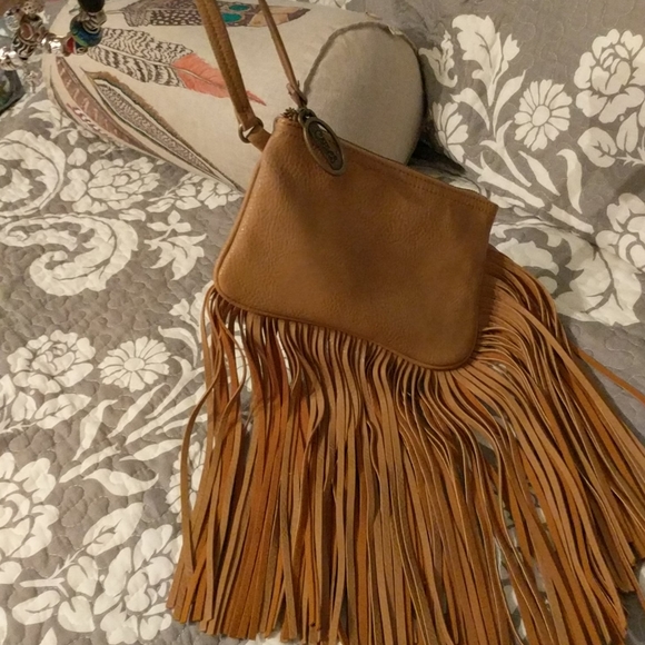 Carlos Santana fringed wristlet - Picture 1 of 4